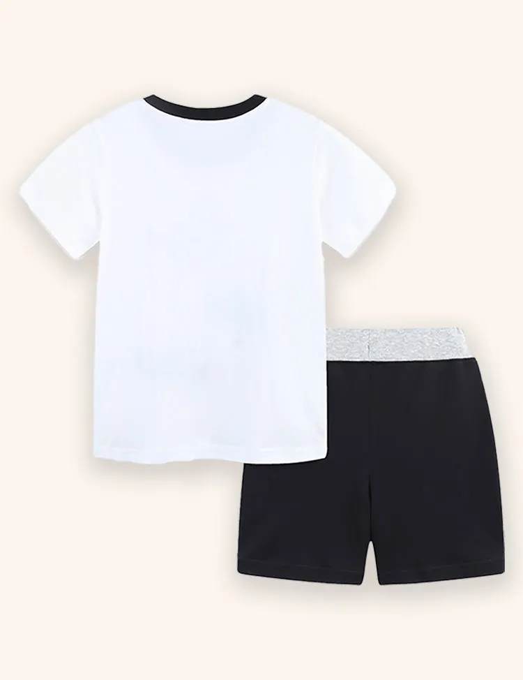 Airplane Printied T-shirt Set - Image 2