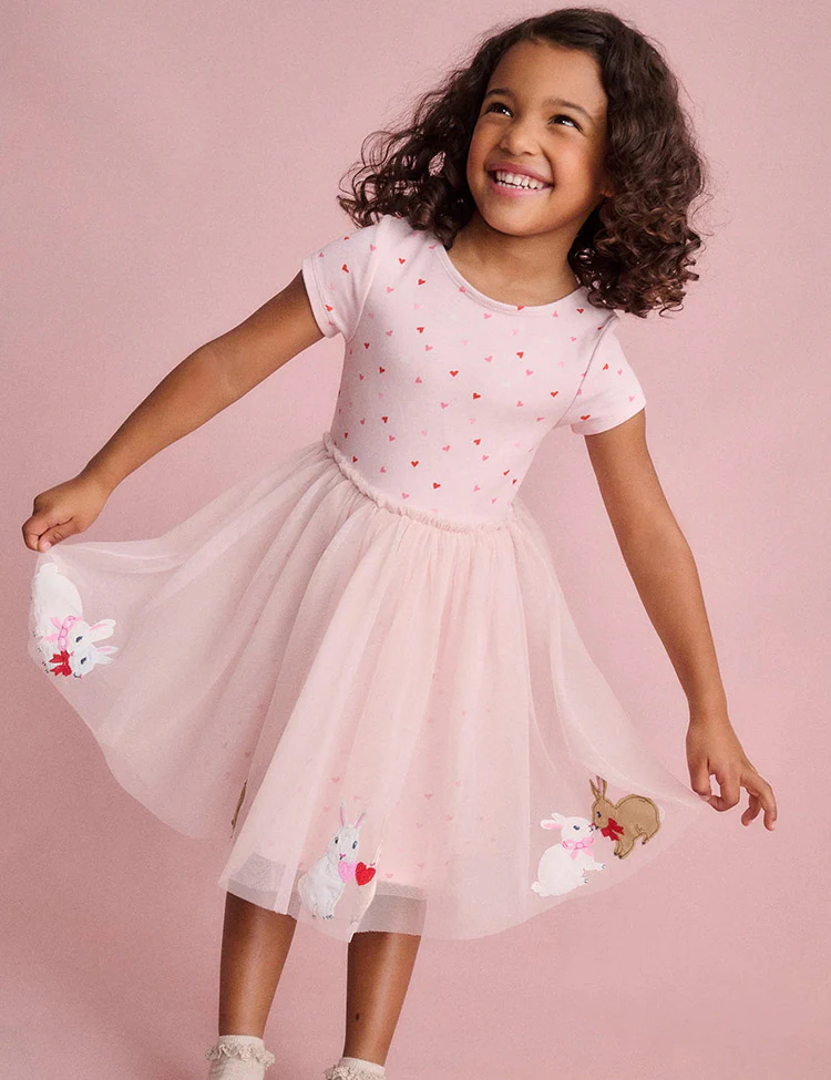 Ami Applique Tulle Dress - Image 4
