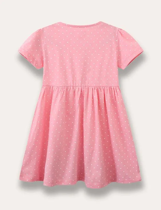 Animal Appliqué Dotted Dress - Image 2