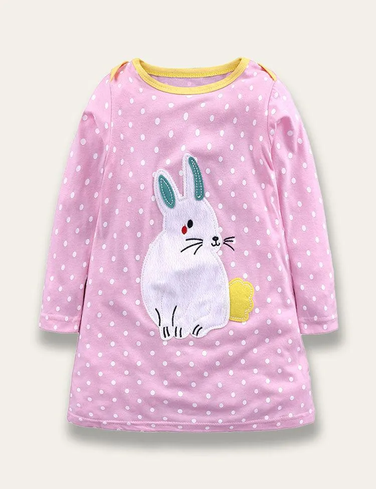 Animal Appliqué Stripe Dress - Image 7