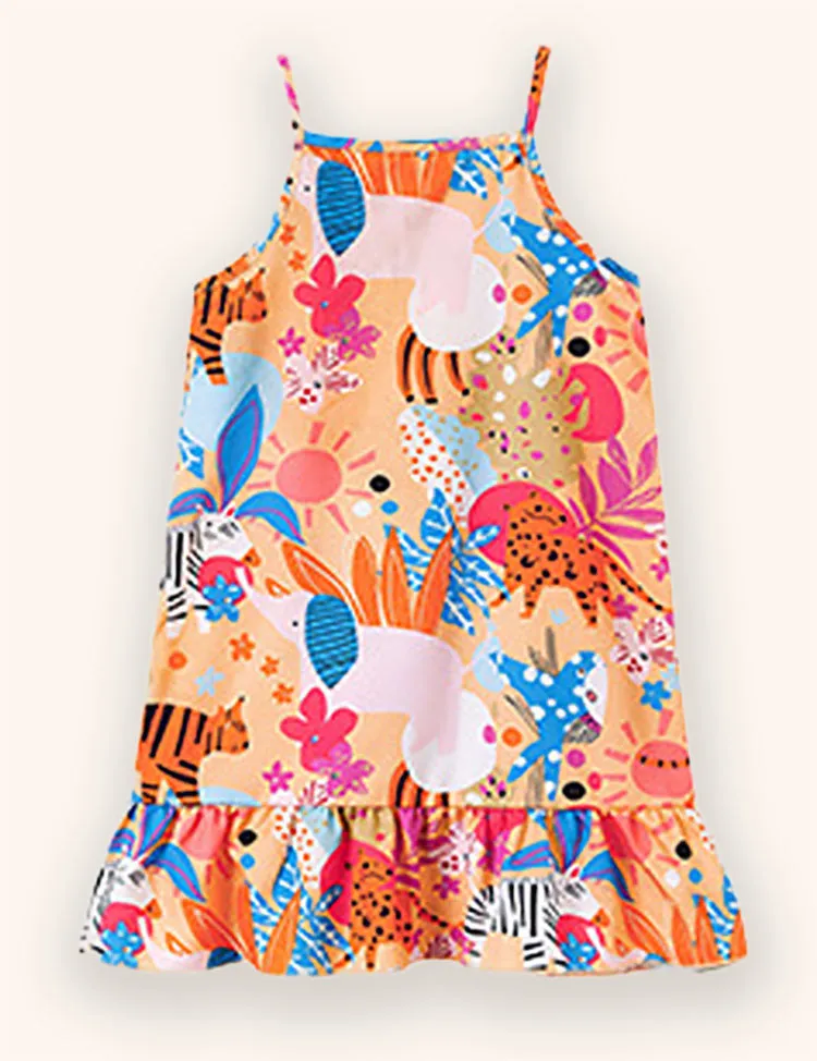 Animal&Plant Printed Dress - Image 2