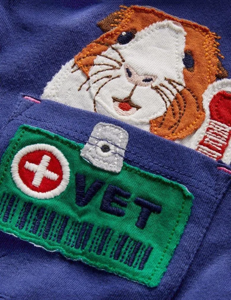 Artist Appliqué Pocket Dress - Image 7
