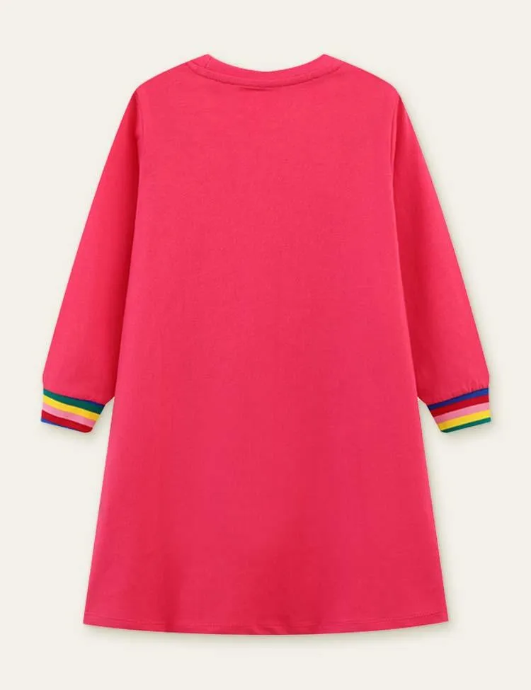 Backpack Printed Long Sleeve Dress - Image 2
