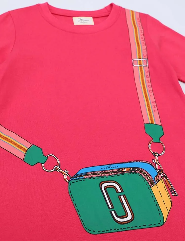 Backpack Printed Long Sleeve Dress - Image 3