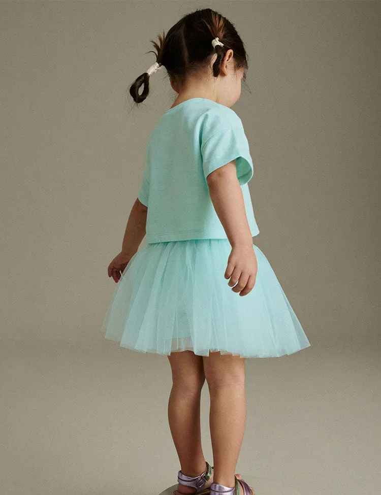 Ballet Girl Printed T-Shirt+Tulle Skirt - Image 3
