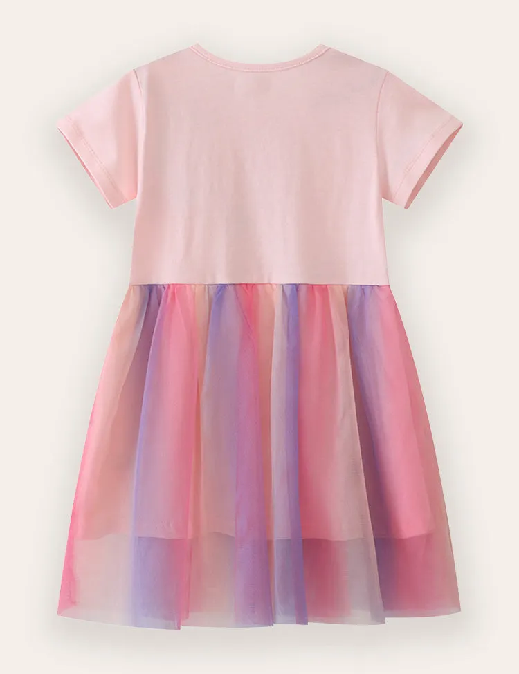 Ballet Girl Tulle Cotton Dress - Image 2