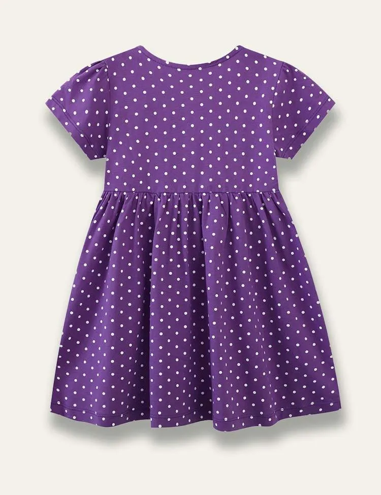 Bird Embroidered Spot Dress - Image 2