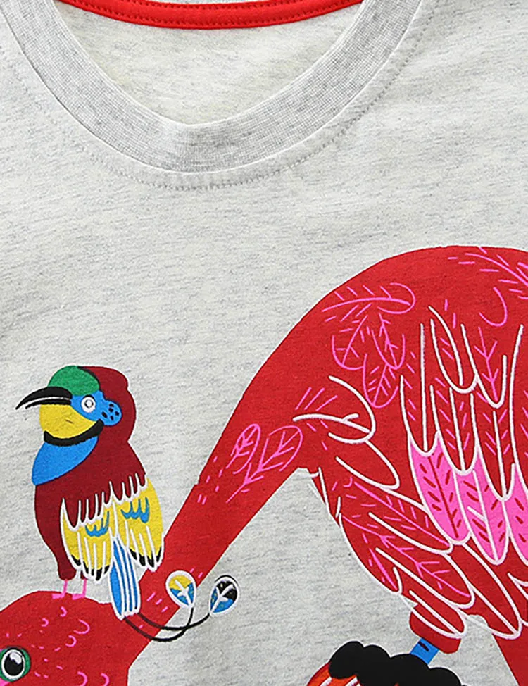 Bird Printed T-shirt - Image 3