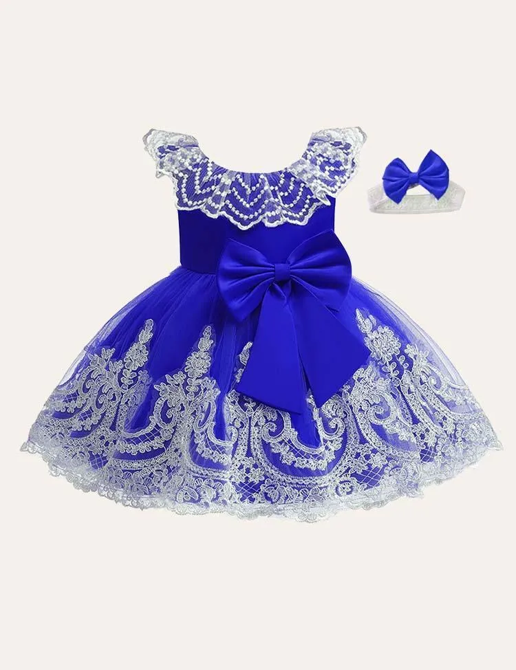 Bow Mesh Sleeveless Dress - Image 3