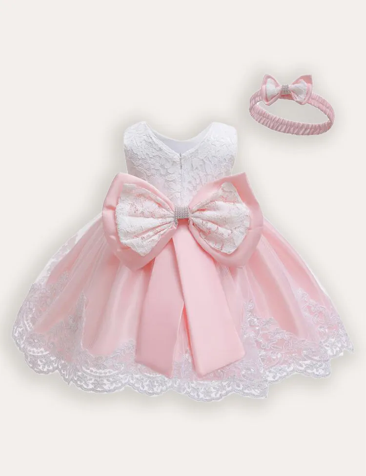 Bow Tutu Lace Dress - Image 2