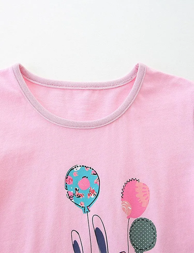 Bunny Printed Crewneck T-shirt - Image 2