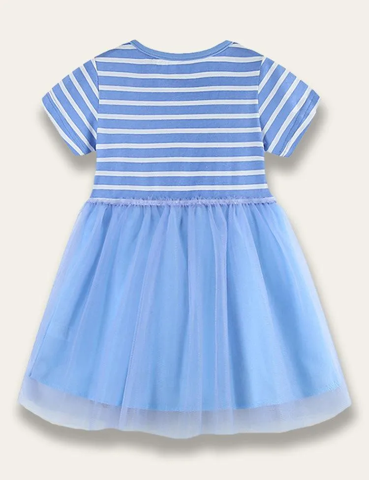 Butterfly Appliqué Tulle Dress - Image 3