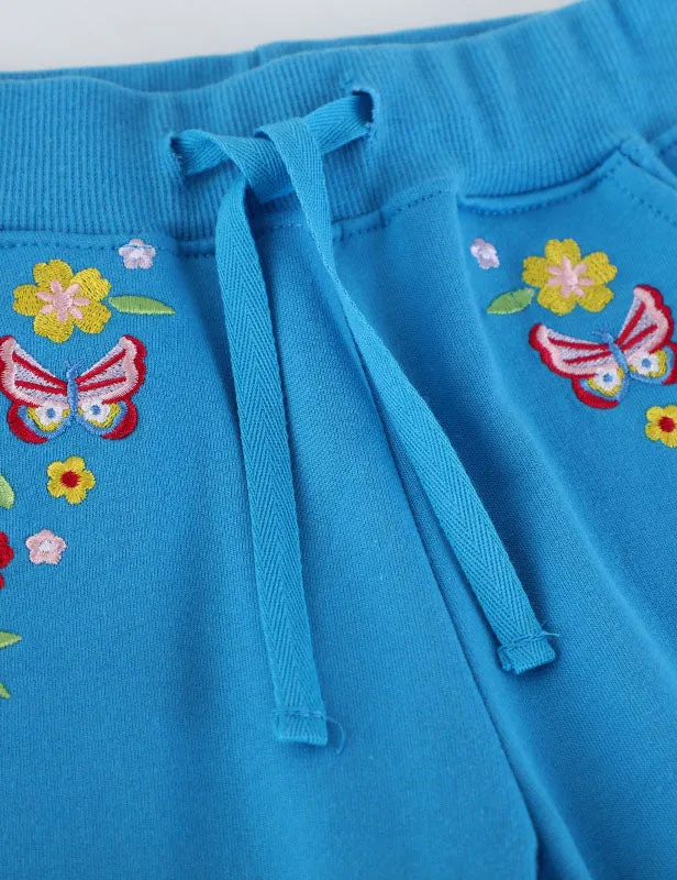 Butterfly Flower Embroidered Sweatpants - Image 4
