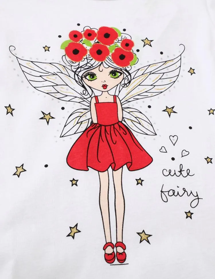 Butterfly Girl Printed Long Sleeve T-shirt - Image 2