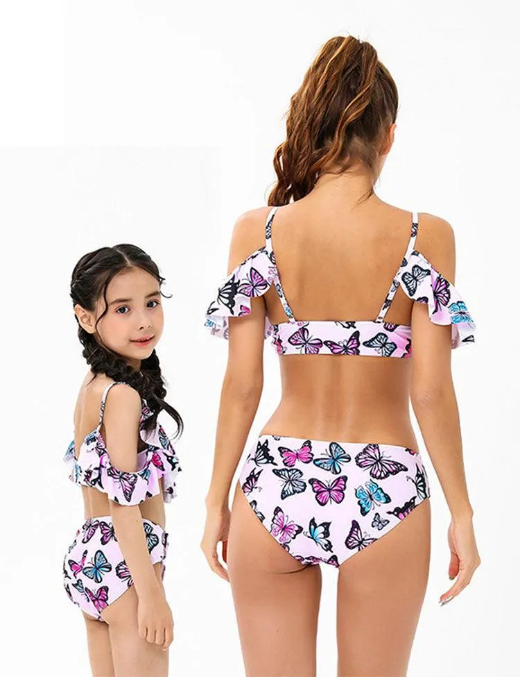 Butterfly Print Family Matching Swimsuit - Image 2