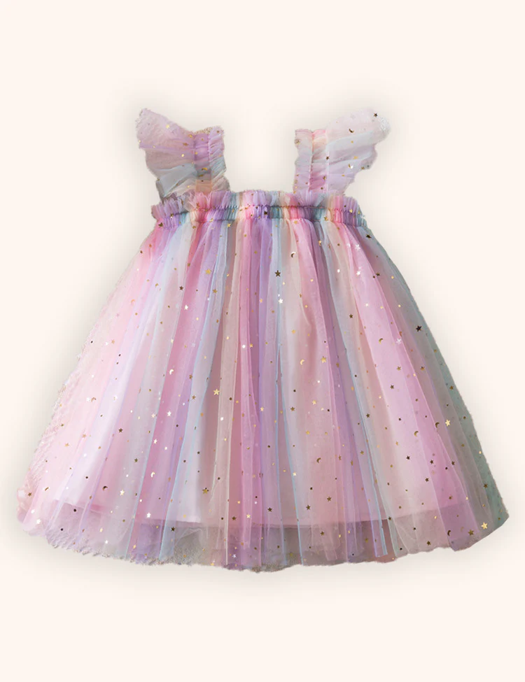 Butterfly Wings Flying Sleeves Tulle Princess Dress - Image 4