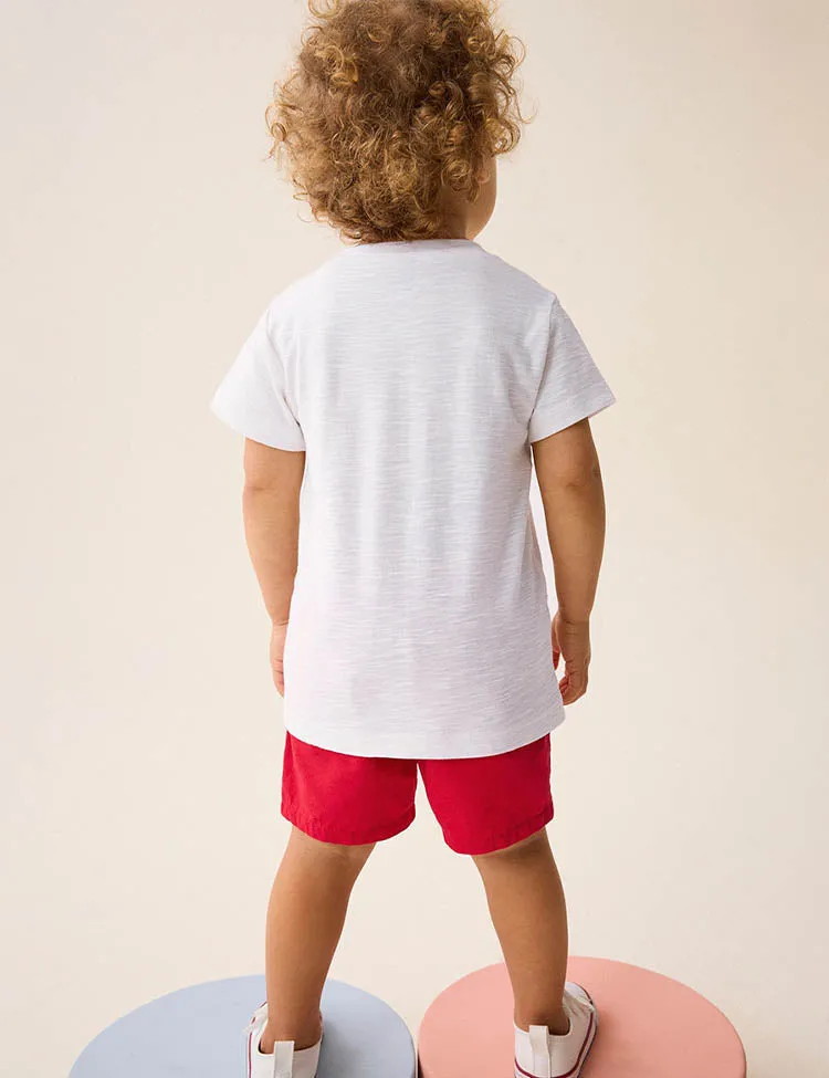 Cartoon Animal Friend Appliqué T-Shirt Set - Image 4