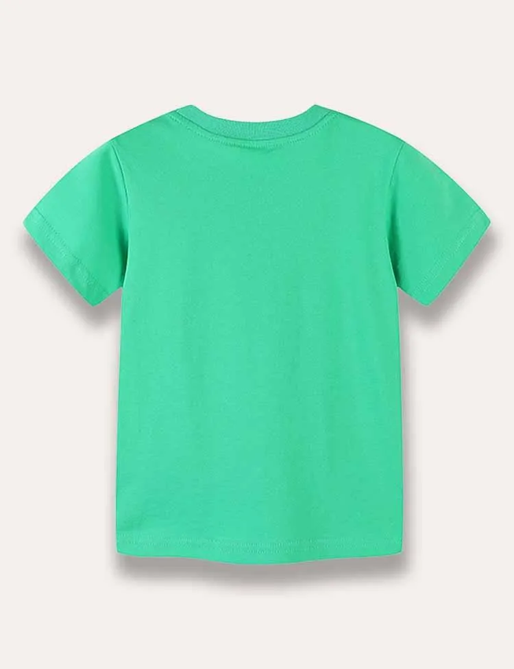Cartoon Animal Printed T-Shirt - Image 2