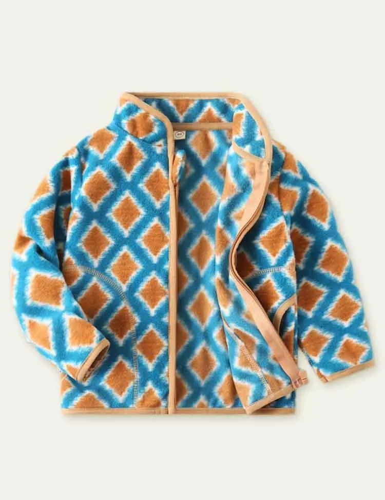 Cartoon Print Polar Fleece Jacket - Image 6