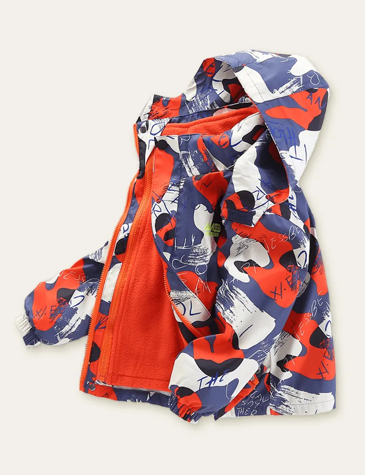 Children's Full Printed 3-in-1 Zipper Jacket - Image 4