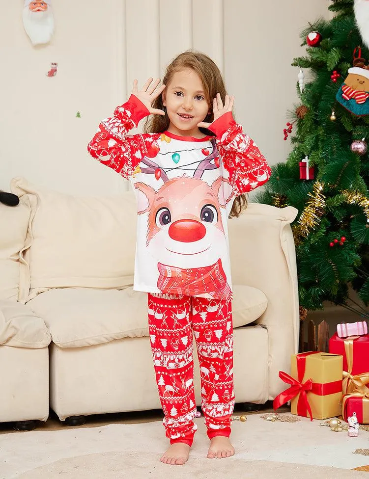 Christmas Cute Deer Printed Family Matchting Pajamas - Image 5