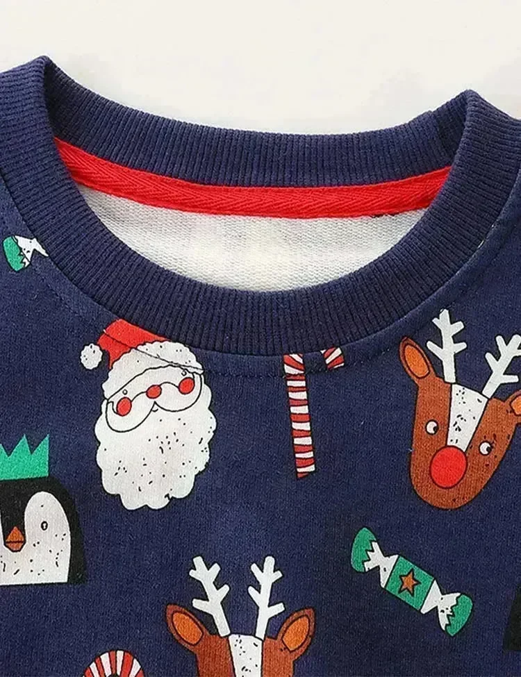 Christmas Friend Full Printed Sweatshirt - Image 3