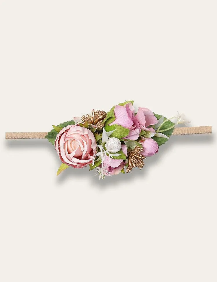 Colorful Artificial Flower Headband - Image 4