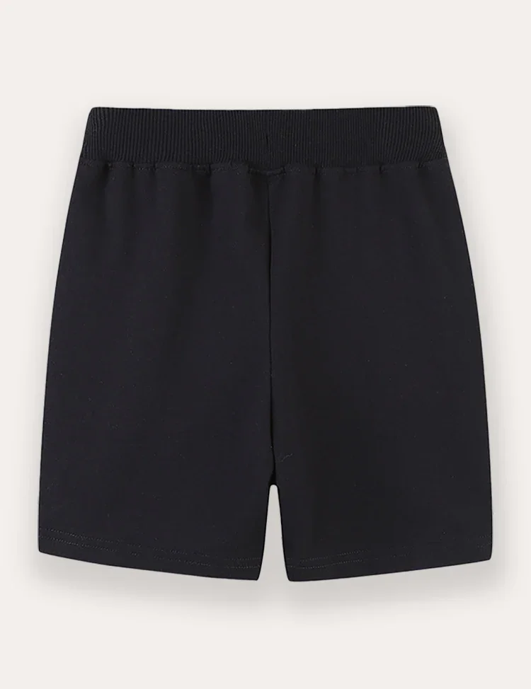 Colorful Cartoon Airplane Applique Shorts - Image 2