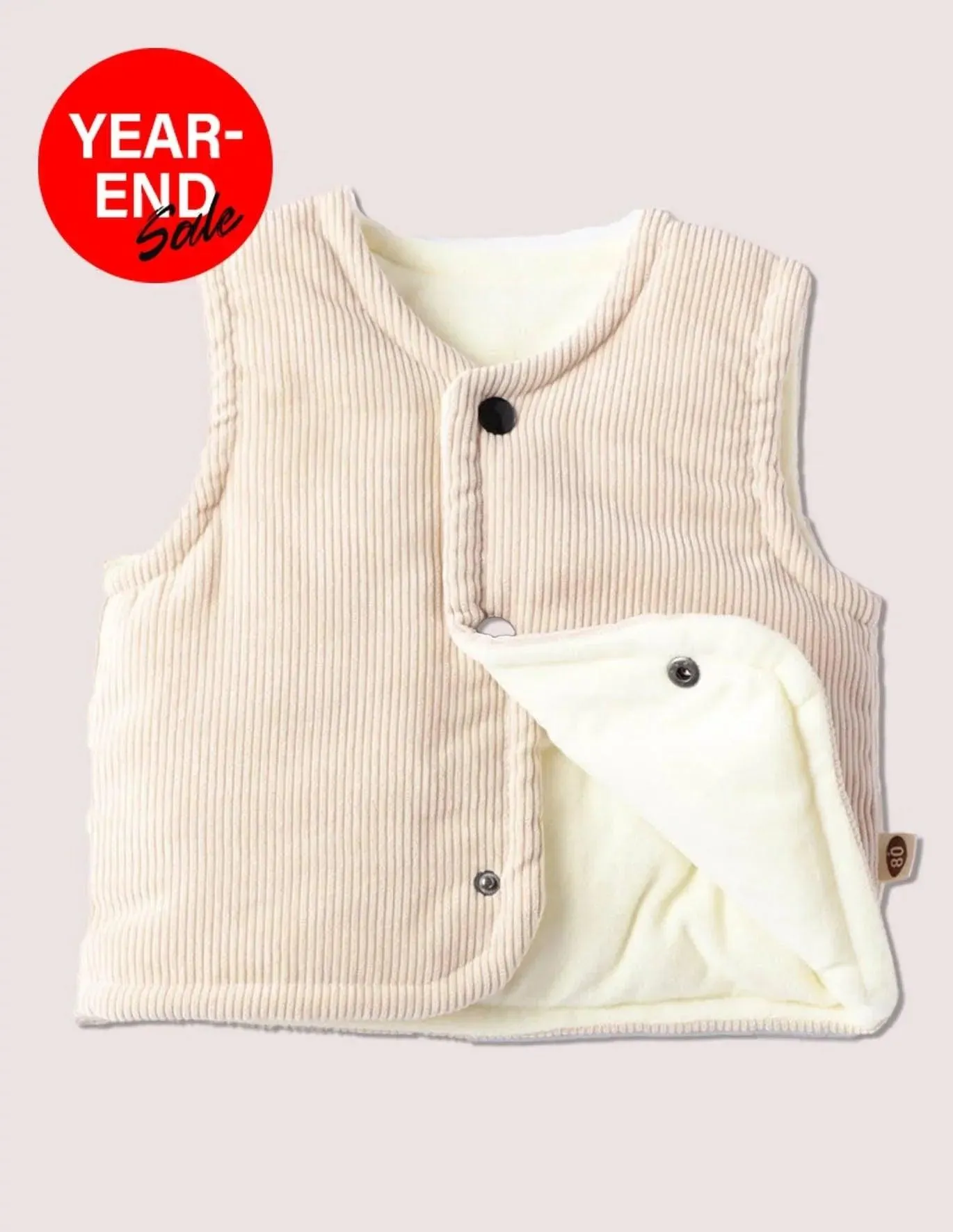 Cord Plus Fleece Vest - Image 3