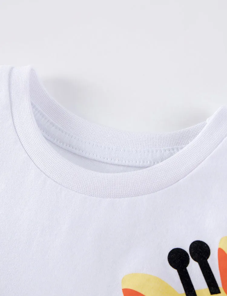 Crocodile&Giraffe Colorblocked T-Shirt - Image 4