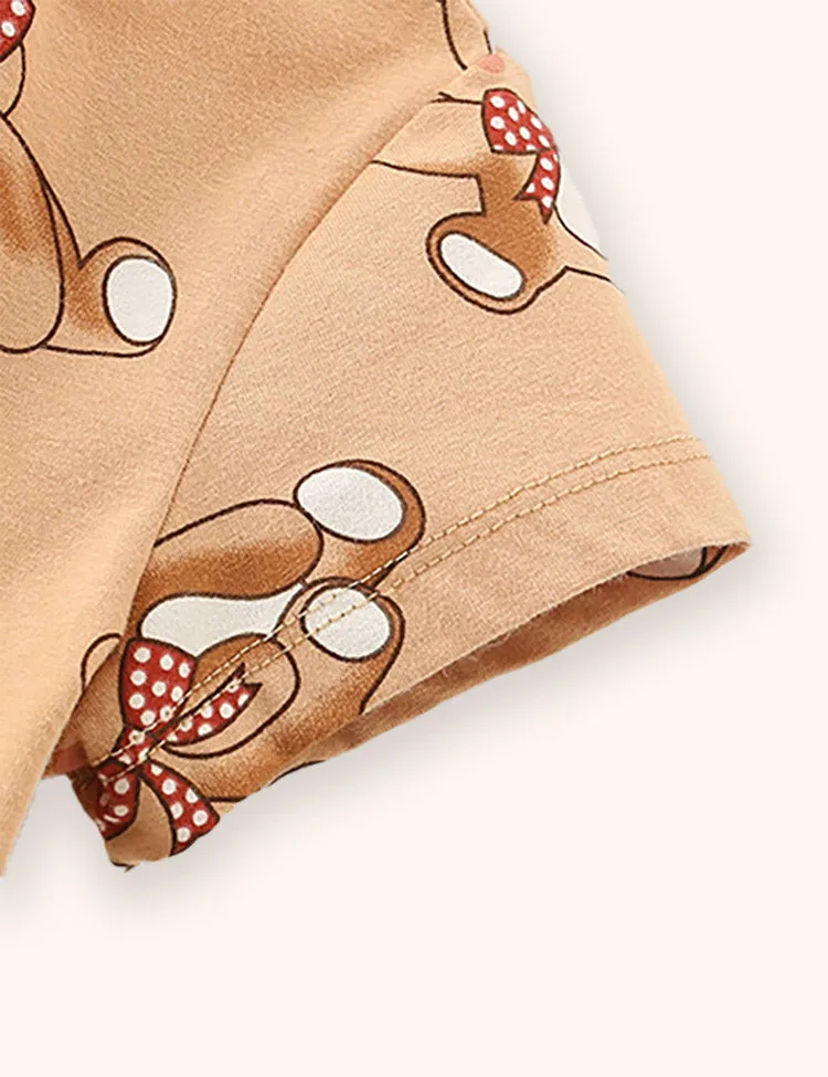 Cute Bear Printed Dress - Image 4
