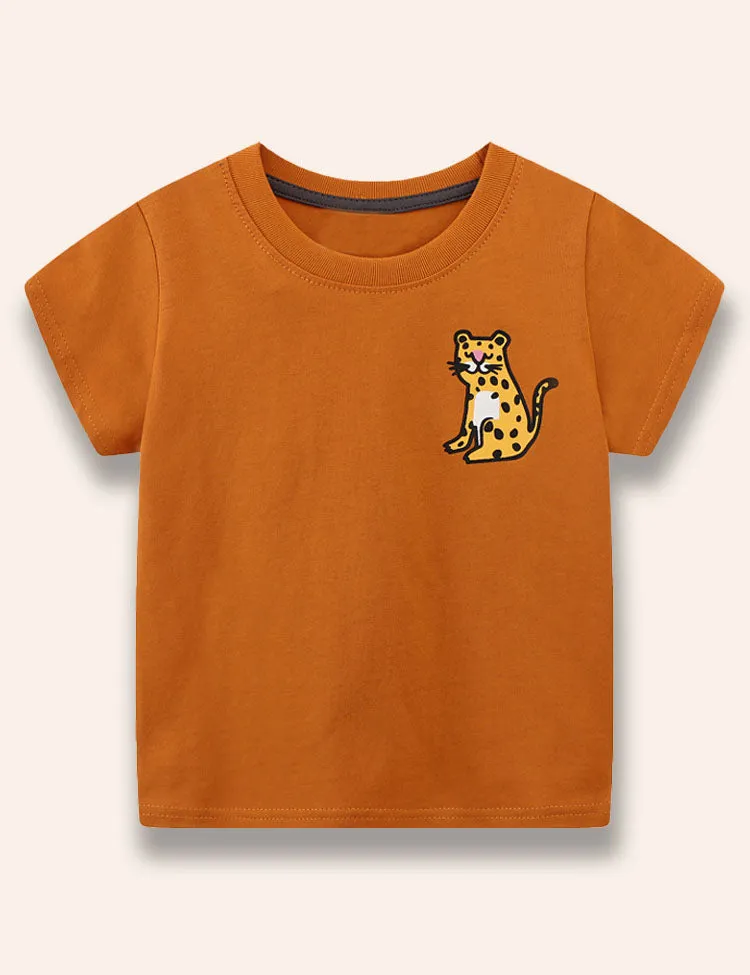 Cute Wild Animal Printed T-Shirt - Image 3