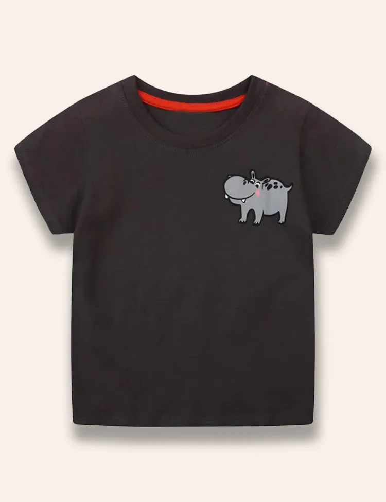 Cute Wild Animal Printed T-Shirt - Image 4