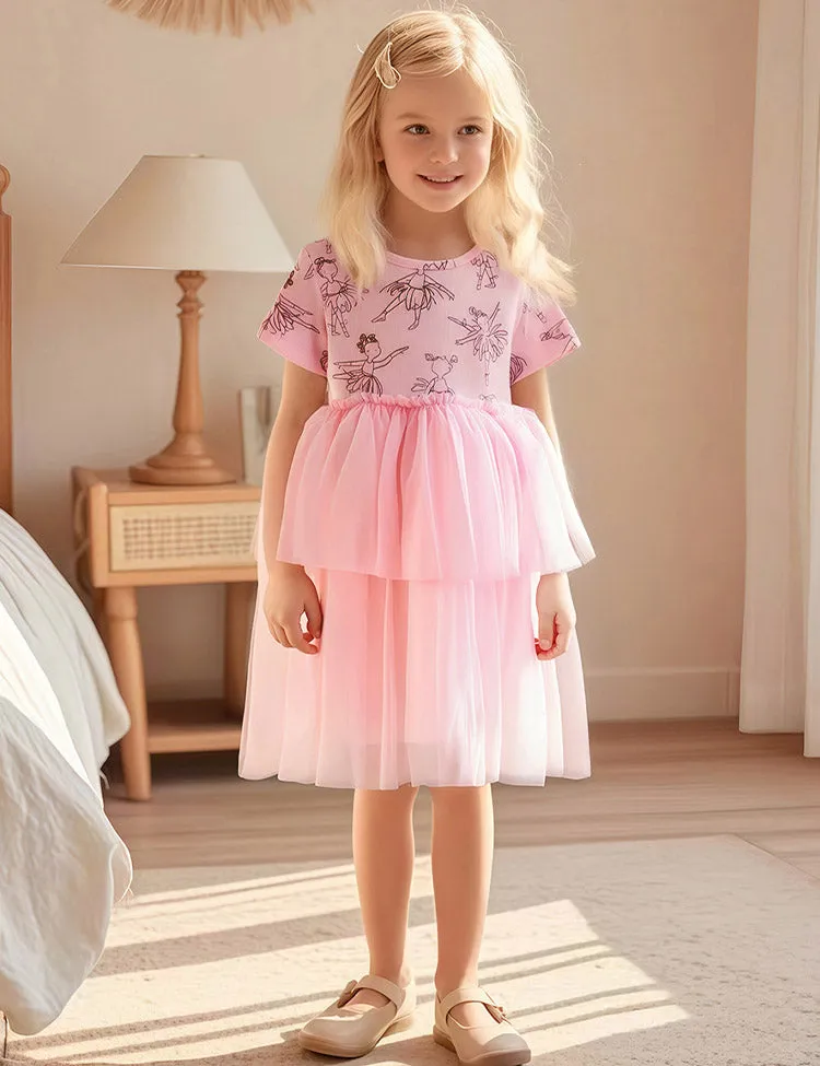 Dancing Girl Printed Tulle Dress - Image 5