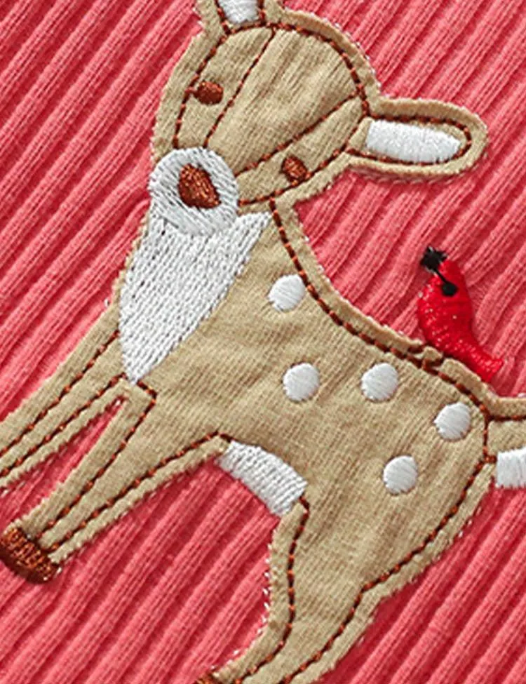 Deer Appliqué Shining Tulle Dress - Image 2
