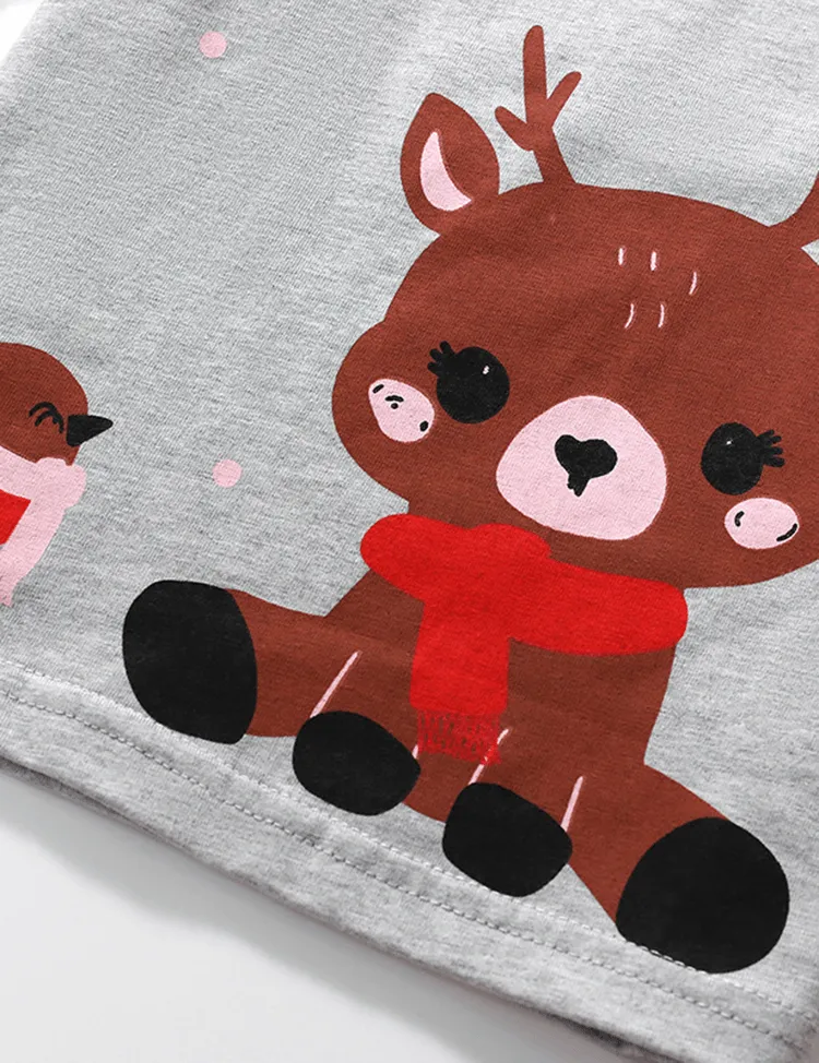 Deer Printed Long-Sleeved T-shirt - Image 3