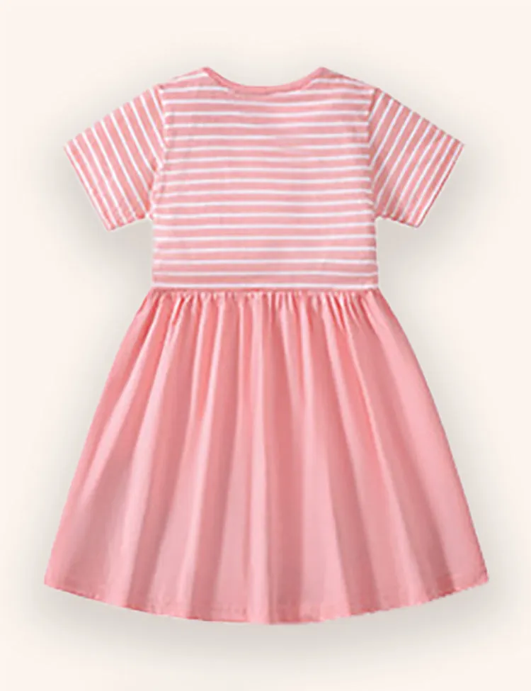 Dinosaur Applique Cotton Dress - Image 2