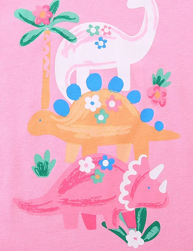 Dinosaur Print Short-sleeved T-shirt - Image 3