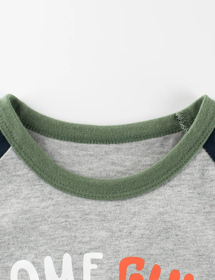 Dinosaur with Hula Hoop Printed Long-Sleeved T-shirt - Image 3