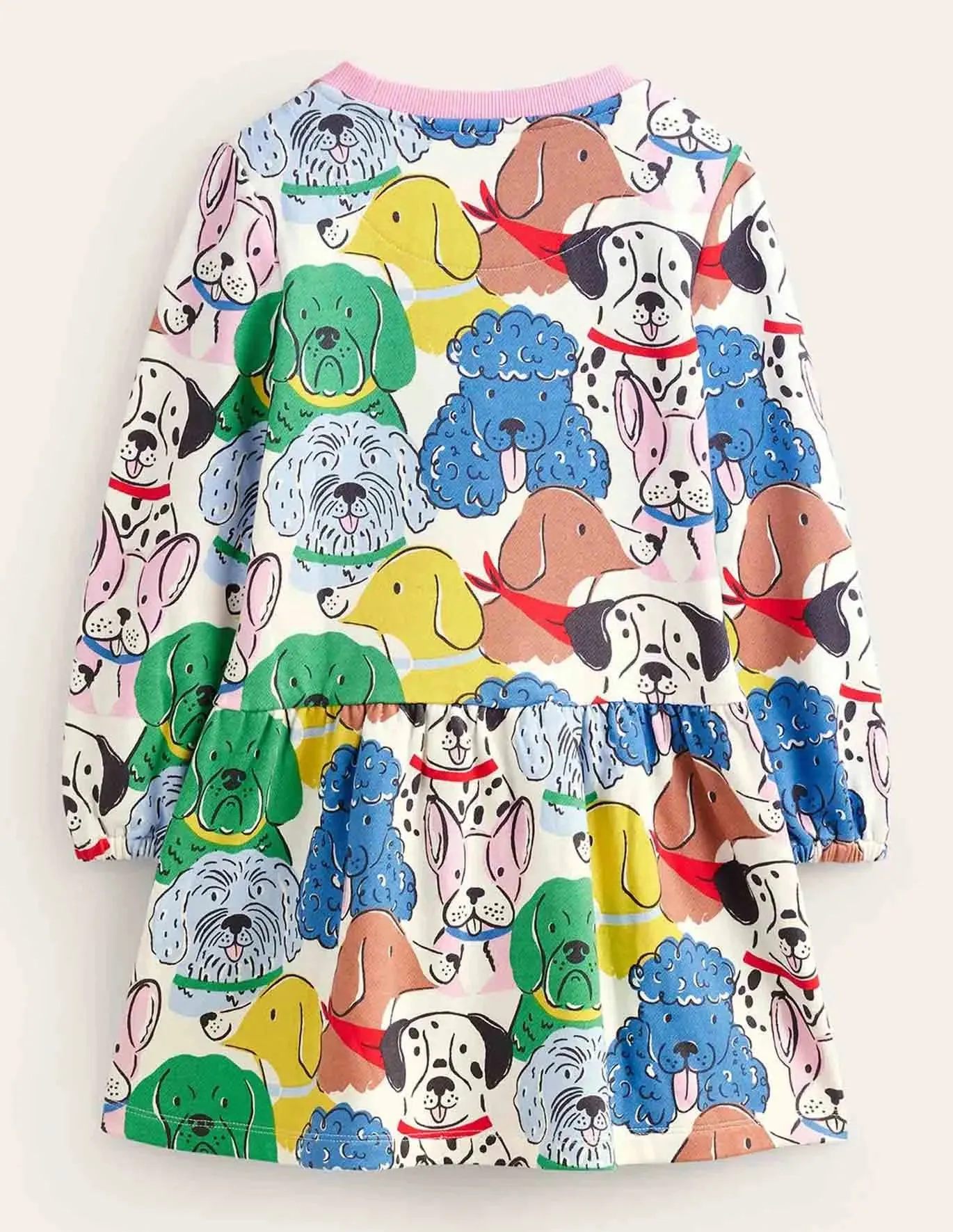 Doggy Printed Sweatshirt Dress - Image 3
