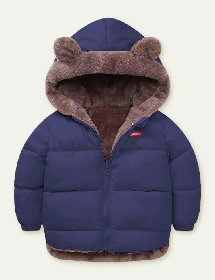Lambswool Cotton-Padded Jacket - Image 3