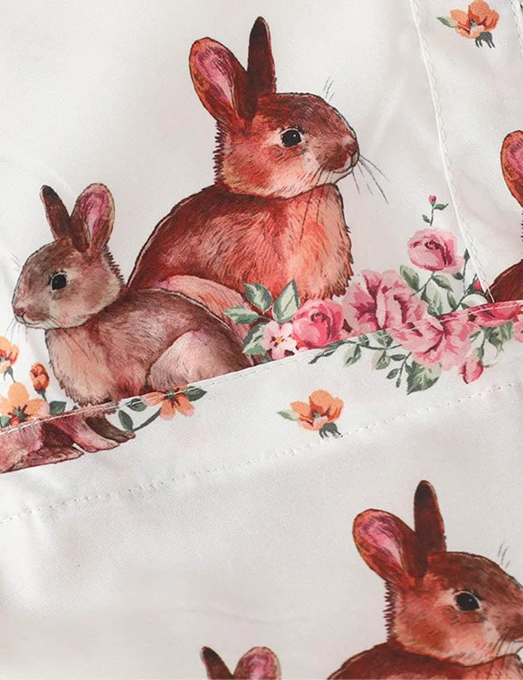 Easter Sleeveless Bunny Print Dress - Image 2
