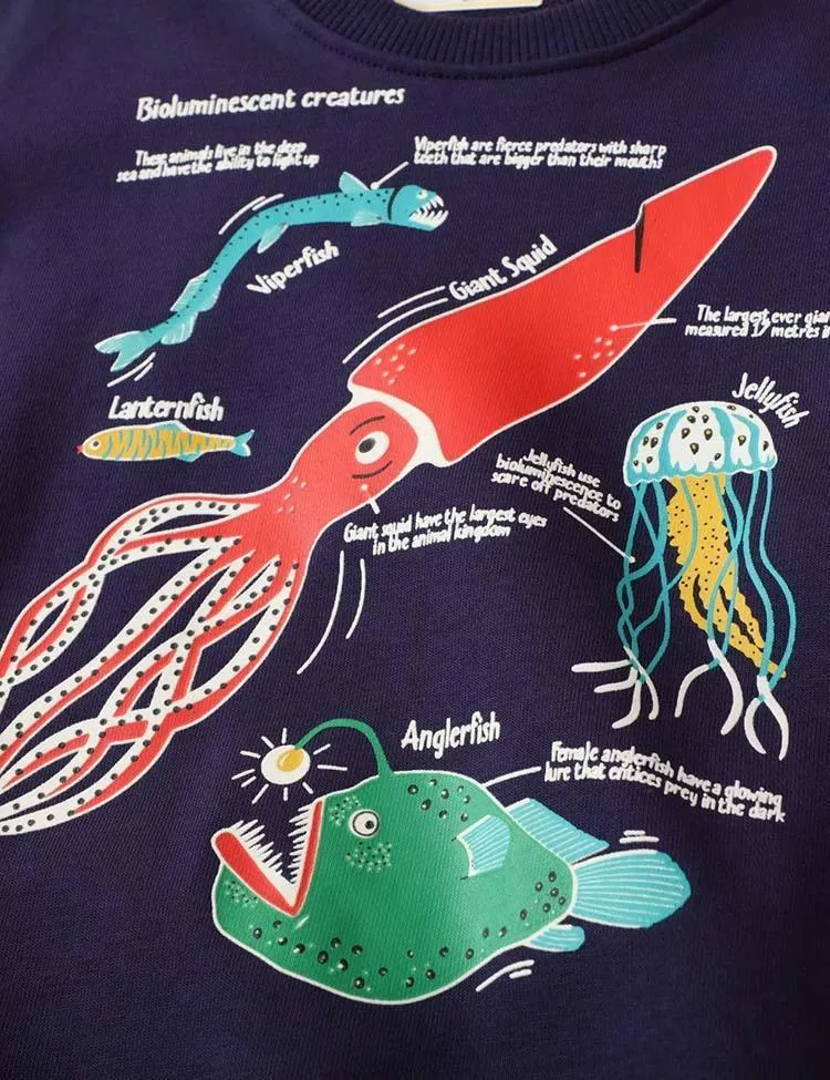 Glowing  Undersea World Sweatshirt - Image 5