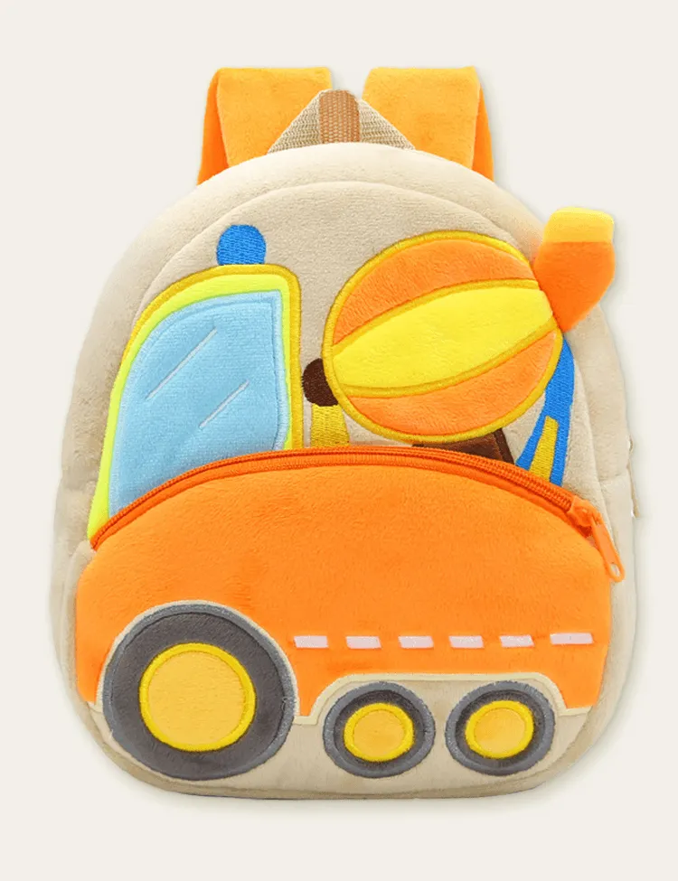 Engineering Vehicle Doll Schoolbag Backpack - Image 3