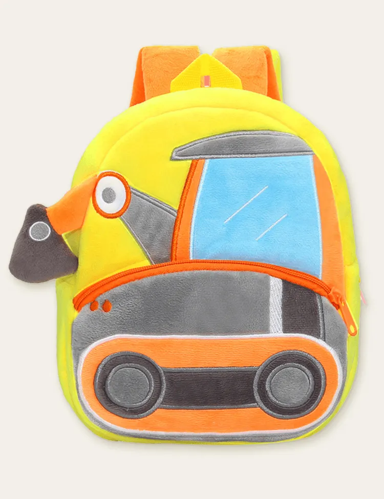 Engineering Vehicle Doll Schoolbag Backpack - Image 4