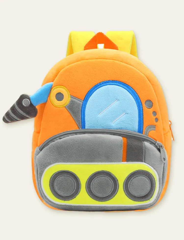 Engineering Vehicle Doll Schoolbag Backpack - Image 6
