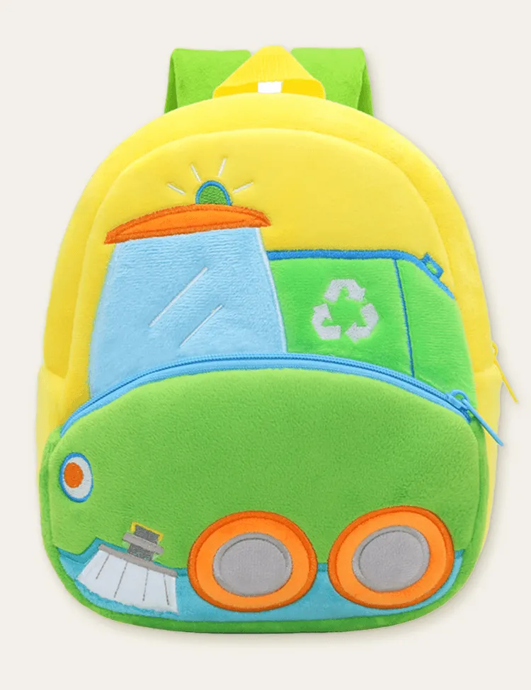 Engineering Vehicle Doll Schoolbag Backpack - Image 9