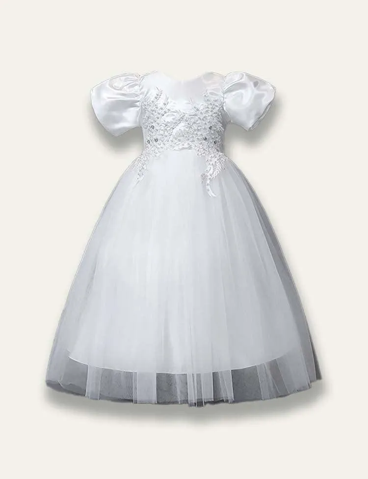 Floral Elegant Princess Party Tulle Dress - Image 2