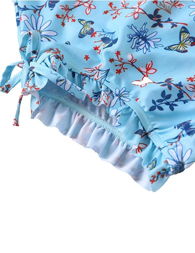 Floral Flamingo Printed Swimsuit - Image 3