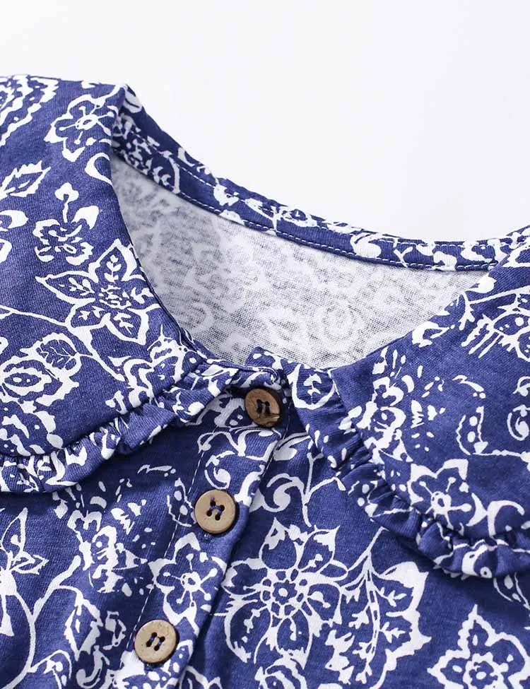 Floral Printed Cotton Dress - Image 2